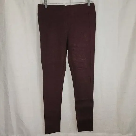 NWT Ann Taylor Loft Maroon /Plum Jeggings Sz M - Picture 1 of 4